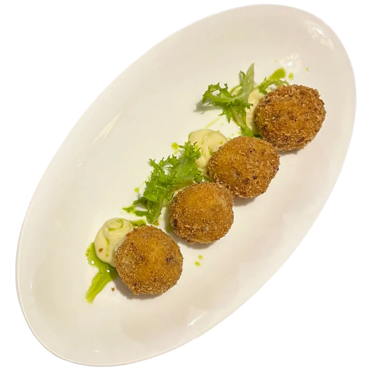 Polpettine di pescato con maionese alla senape